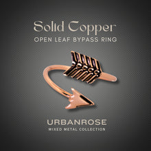 Load image into Gallery viewer, Solid Copper Arrow Ring - UrbanroseNYC
