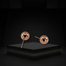 Load image into Gallery viewer, Copper Ball Stud Earrings - UrbanroseNYC
