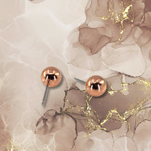 Load image into Gallery viewer, Copper Ball Stud Earrings - UrbanroseNYC
