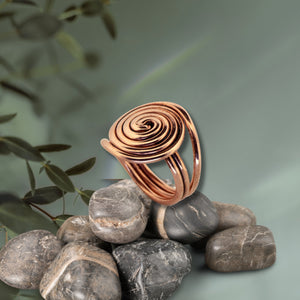 Copper Wire Ring - Style 8 UrbanroseNYC