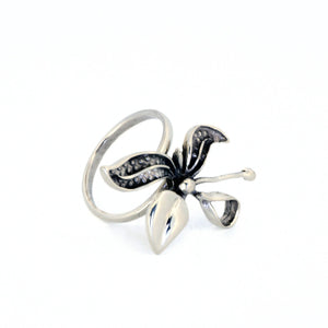 Taxco Sterling Silver Floral Ring - UrbanroseNYC