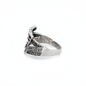 Taxco Sterling Silver Buckle Ring - UrbanroseNYC