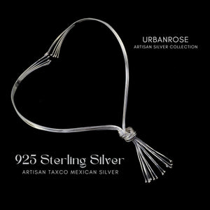 Taxco Sterling Silver Wire Choker - UrbanroseNYC