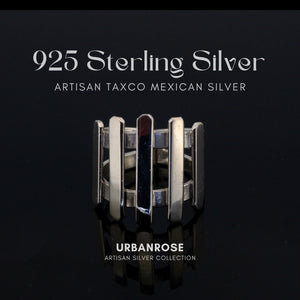 Taxco Sterling Silver Modernist Ring - Style 3 - UrbanroseNYC