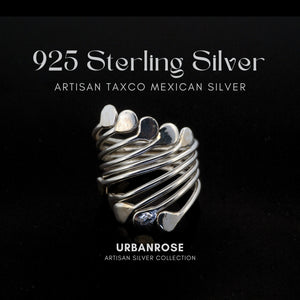 Taxco Sterling Silver Modernist  Ring - Style 2 - UrbanroseNYC