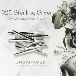 Taxco Sterling Silver Modernist Ring - Style 7 - UrbanroseNYC
