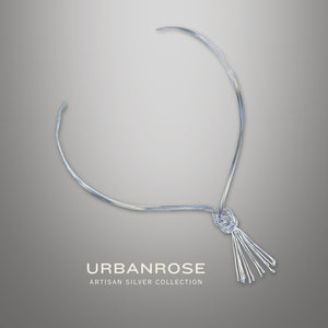 Taxco Sterling Silver Wire Choker - UrbanroseNYC