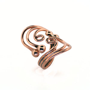 Copper Wire Ring - Style 5 UrbanroseNYC