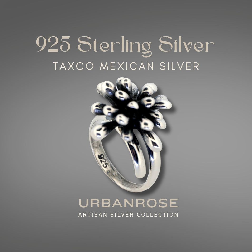 Taxco Sterling Silver Modernist Ring - Style 6 - UrbanroseNYC