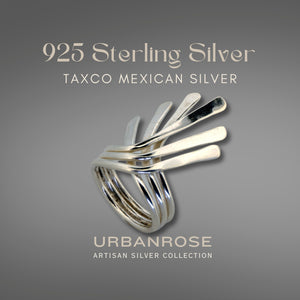 Taxco Sterling Silver Modernist Ring - Style 5 - UrbanroseNYC