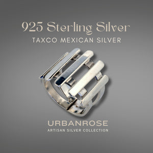 Taxco Sterling Silver Modernist Ring - Style 3 - UrbanroseNYC