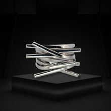 Load image into Gallery viewer, Taxco Sterling Silver Modernist Ring - Style 7 - UrbanroseNYC
