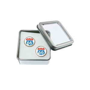 Altered Art Cufflinks - Route 66 - Altered Art Cufflinks - Route 66 - UrbanroseNYC