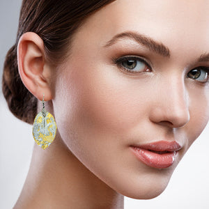 Real Leaf Earrings - Gilded - Silver-Gold - UrbanroseNYC