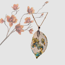 Load image into Gallery viewer, Real Leaf Pendant - Gilded, Small - Real Leaf Pendant - Gilded, Small - UrbanroseNYC
