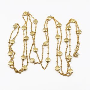 Long Vermeil Wraparound Necklace UrbanroseNYC